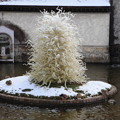 2014年3月15日　箱根ガラスの森美術館　雪景色