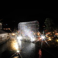 箱根ガラスの森　クリスタル・ガラスのオブジェ　ライトアップ